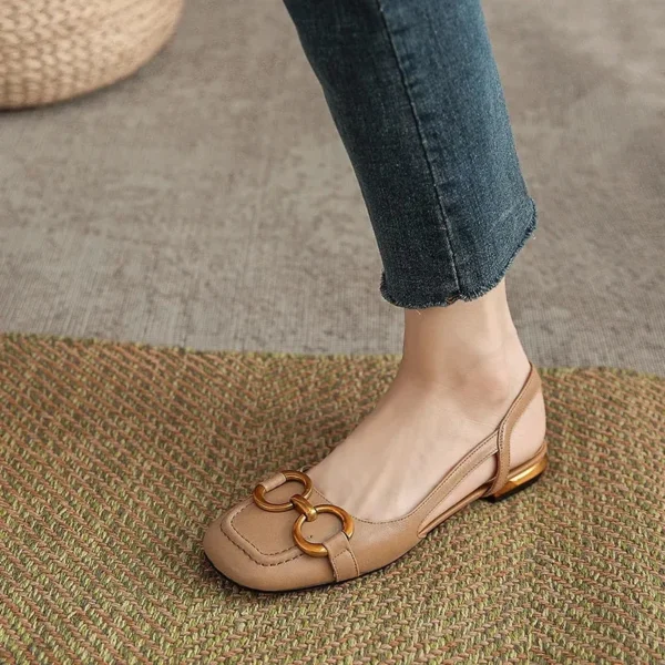 Square Toe Flat Sandals