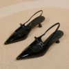 Pointed Toe Slingback Heels