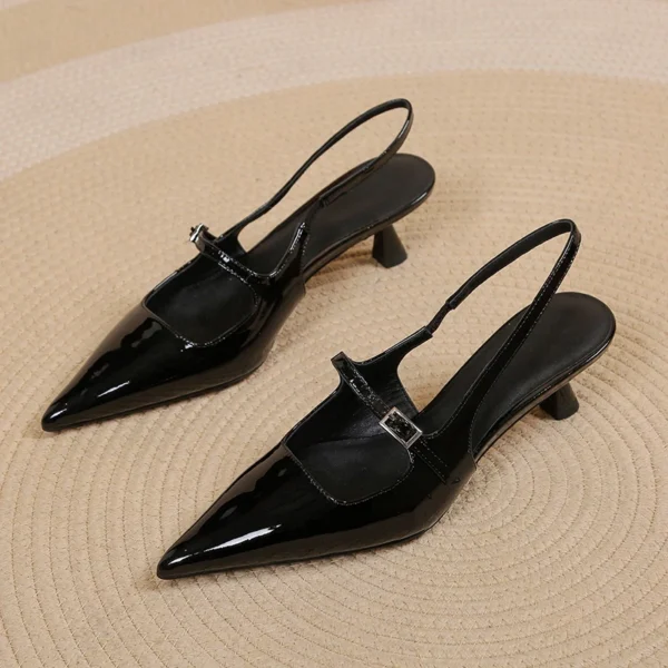 Pointed Toe Slingback Heels