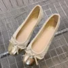 Square Toe Bowknot Flats