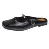 Square Toe Buckle Mules