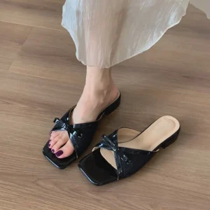 Open Toe Bow Heels