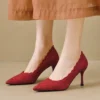French Lace Stiletto Wedding Heels