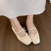 Mary Jane Bow Flats