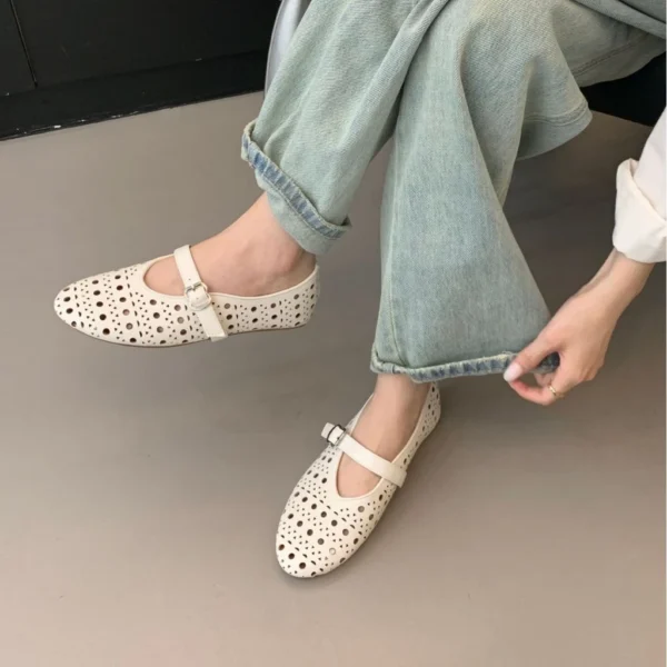 Breathable Mary Jane Flats