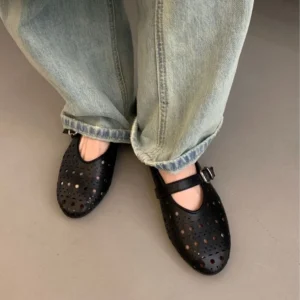 Breathable Mary Jane Flats