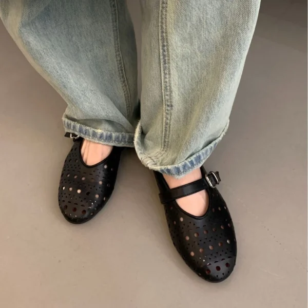 Breathable Mary Jane Flats