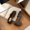 Square Toe Chunky Heels