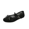 cn-11134207-820l4-mmwn26fy1mv4fc.webp Square Toe Bow Mesh Flats