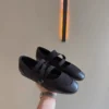 Square Toe Elastic Flats