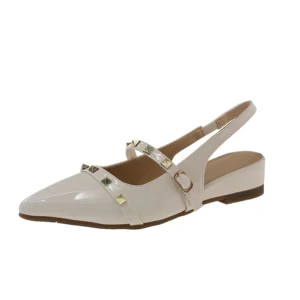 Studded Leather Slingback Sandals