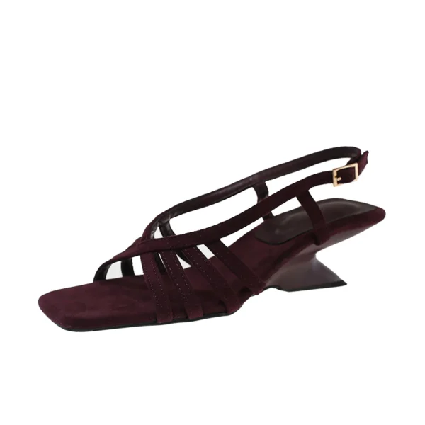 Vintage Woven Roman Chunky Heels