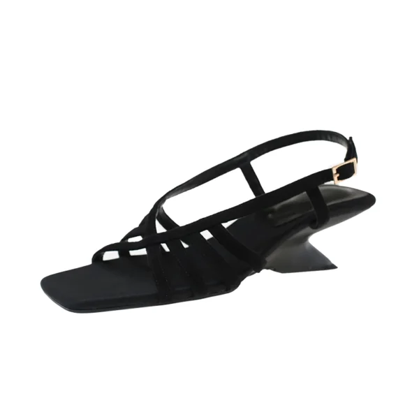 Vintage Woven Roman Chunky Heels