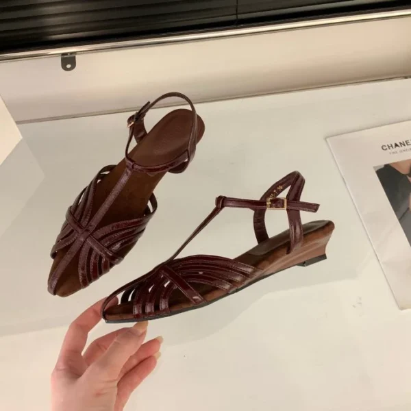 Hollow Breathable Roman Heels