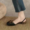 Square Toe Flat Sandals