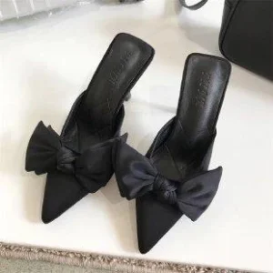 Pointed Toe Bow Stilettos